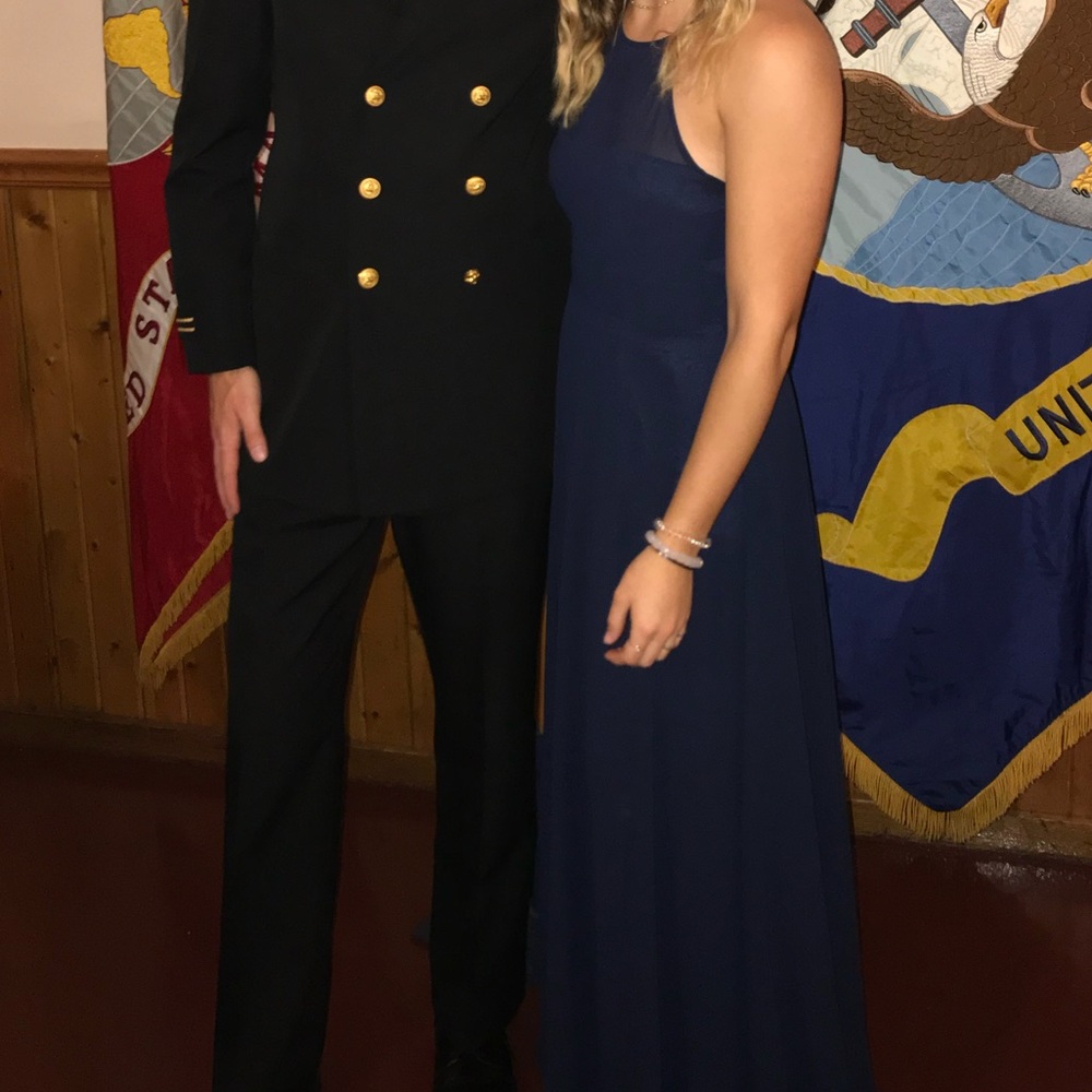 Lulu’s Navy Blue Maxi Formal Dress